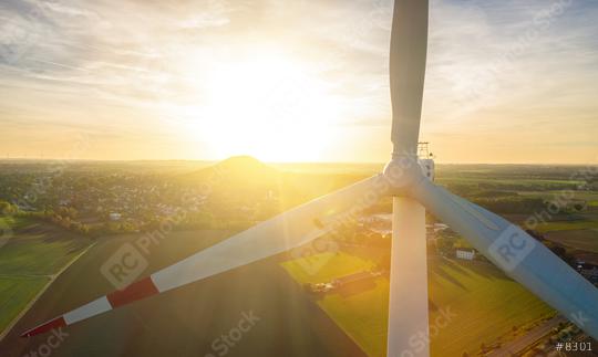 Beautiful sunset above the windmills on the field  : Stock Photo or Stock Video Download rcfotostock photos, images and assets rcfotostock | RC Photo Stock.: