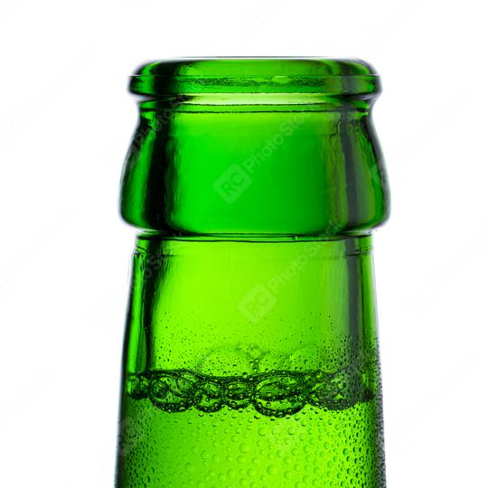 Beer bottleneck with bubbles and drops of condensation dew alcohol   : Stock Photo or Stock Video Download rcfotostock photos, images and assets rcfotostock | RC Photo Stock.:
