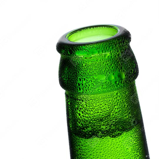 Beer bottleneck with bubbles and drops of dew alcohol   : Stock Photo or Stock Video Download rcfotostock photos, images and assets rcfotostock | RC Photo Stock.:
