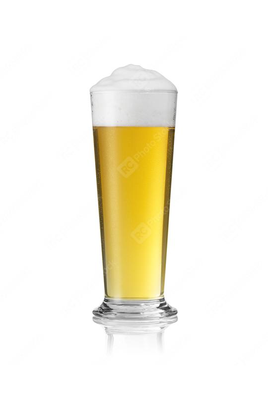 Beer glass with foam crown and dew drops condensing rod pils gold  : Stock Photo or Stock Video Download rcfotostock photos, images and assets rcfotostock | RC Photo Stock.: