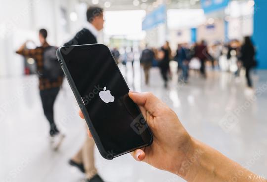 BERLIN, GERMANY AUGUST 2019:   Woman hand holding iphone Xs with logo of apple, produced by Apple Computer, Inc.  : Stock Photo or Stock Video Download rcfotostock photos, images and assets rcfotostock | RC Photo Stock.: