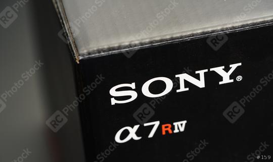 BERLIN, GERMANY DECEMBER 2019: Close-Up of the New Sony Alpha 7R IV and Sony logo on the packaging.  : Stock Photo or Stock Video Download rcfotostock photos, images and assets rcfotostock | RC Photo Stock.: