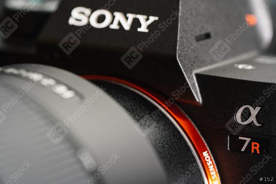 BERLIN, GERMANY DECEMBER 2019: Close-Up of the New Sony Alpha 7R IV mirrorless camera  : Stock Photo or Stock Video Download rcfotostock photos, images and assets rcfotostock | RC Photo Stock.:
