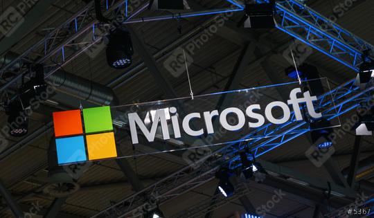 BERLIN, GERMANY JULY 2019:  Microsoft logo and emblem. Microsoft is an international corporation that develops, supports and sells computer software and services worldwide.  : Stock Photo or Stock Video Download rcfotostock photos, images and assets rcfotostock | RC Photo Stock.:
