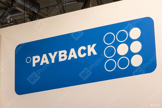 BERLIN, GERMANY JULY 2019:  Payback GmbH Logo. Payback is a German loyalty programme and a multichannel marketing platform  : Stock Photo or Stock Video Download rcfotostock photos, images and assets rcfotostock | RC Photo Stock.:
