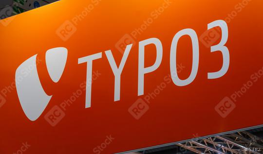 BERLIN, GERMANY JULY 2019:  Typo 3 logo. Typo 3 is the most widely used Enterprise Content Management System with no License Cost.  : Stock Photo or Stock Video Download rcfotostock photos, images and assets rcfotostock | RC Photo Stock.: