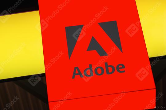 BERLIN, GERMANY JULY 2019: Adobe Logo. Adobe is a multinational software company that produces and sells multimedia and creativity software.  : Stock Photo or Stock Video Download rcfotostock photos, images and assets rcfotostock | RC Photo Stock.: