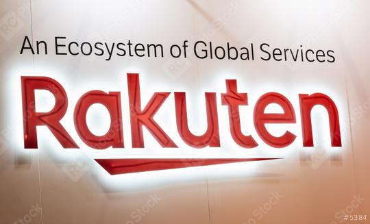 BERLIN, GERMANY JULY 2019: Logo of RAKUTEN company. RAKUTEN is a Japanese electronic commerce and internet company based in Tokyo.  : Stock Photo or Stock Video Download rcfotostock photos, images and assets rcfotostock | RC Photo Stock.:
