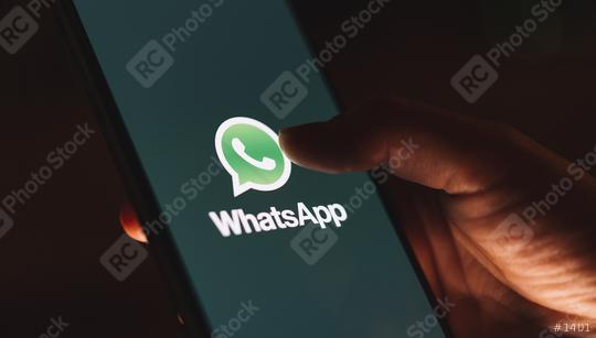 BERLIN, GERMANY JULY 2019: Woman hand with smartphone in her hands. whatsapp on the screen.  : Stock Photo or Stock Video Download rcfotostock photos, images and assets rcfotostock | RC Photo Stock.: