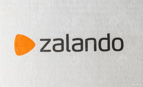 BERLIN, GERMANY OCTOBER, 2017: Zalando logo on a Box. Zalando is a German electronic commerce company seated in Berlin. They sell online shoes, clothing and other fashion items.  : Stock Photo or Stock Video Download rcfotostock photos, images and assets rcfotostock | RC Photo Stock.: