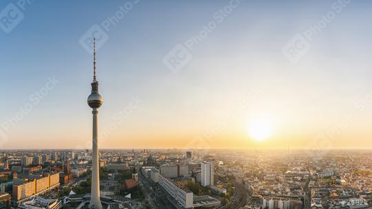 Berlin skyline Panorama Aerial view with famous TV tower at Alex  : Stock Photo or Stock Video Download rcfotostock photos, images and assets rcfotostock | RC Photo Stock.: