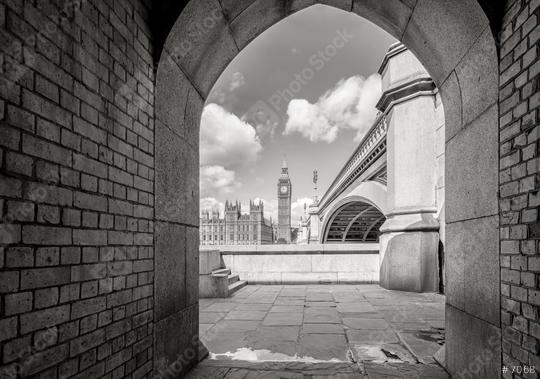 Big Ben and houses of parliament through the pedestrian tunnel in London, England  : Stock Photo or Stock Video Download rcfotostock photos, images and assets rcfotostock | RC Photo Stock.: