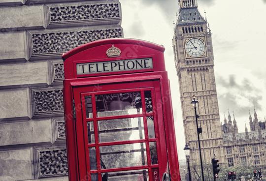 Big ben and red telephone box in London, uk  : Stock Photo or Stock Video Download rcfotostock photos, images and assets rcfotostock | RC Photo Stock.:
