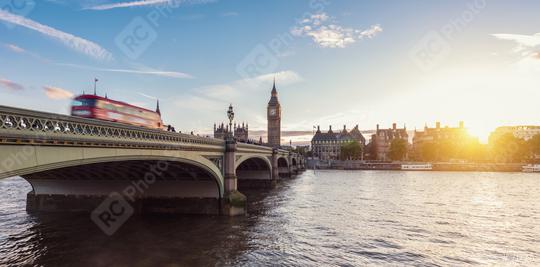 Big Ben and Westminster Bridge at dusk, London, UK  : Stock Photo or Stock Video Download rcfotostock photos, images and assets rcfotostock | RC Photo Stock.: