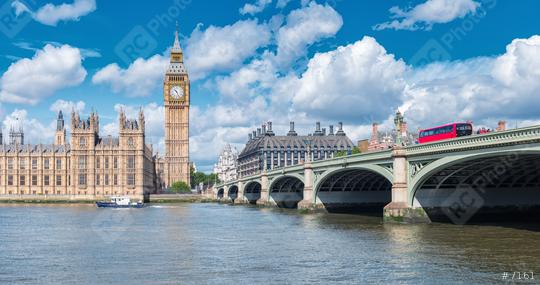 Big Ben and Westminster Bridge with red bus, London, UK  : Stock Photo or Stock Video Download rcfotostock photos, images and assets rcfotostock | RC Photo Stock.: