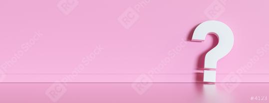 Big white question mark in front of pink wall with copy space as faq concept  : Stock Photo or Stock Video Download rcfotostock photos, images and assets rcfotostock | RC Photo Stock.: