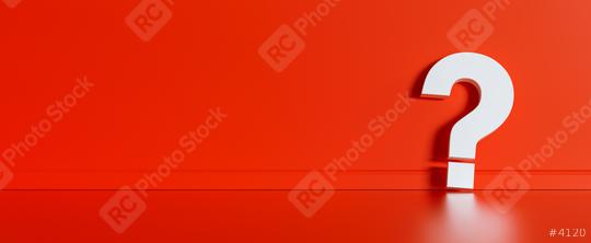 Big white question mark in front of red wall with copy space as faq concept  : Stock Photo or Stock Video Download rcfotostock photos, images and assets rcfotostock | RC Photo Stock.: