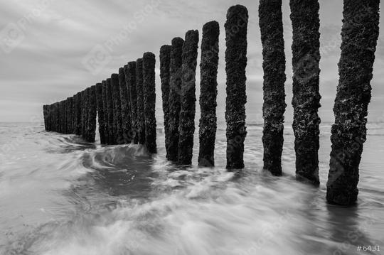 black and white breakwater at the baltic sea  : Stock Photo or Stock Video Download rcfotostock photos, images and assets rcfotostock | RC Photo Stock.: