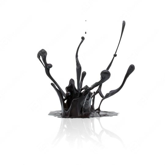 black paint splashing isolated on white  : Stock Photo or Stock Video Download rcfotostock photos, images and assets rcfotostock | RC Photo Stock.: