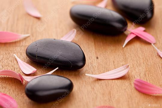 black stones with leaves  : Stock Photo or Stock Video Download rcfotostock photos, images and assets rcfotostock | RC Photo Stock.: