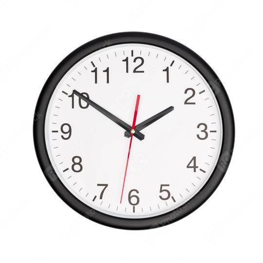 Black wall clock on white background  : Stock Photo or Stock Video Download rcfotostock photos, images and assets rcfotostock | RC Photo Stock.: