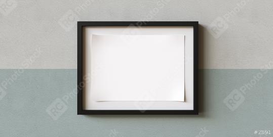 Blank picture frame template mock-up with mat in front of a wall, copyspace for your individual text.  : Stock Photo or Stock Video Download rcfotostock photos, images and assets rcfotostock | RC Photo Stock.: