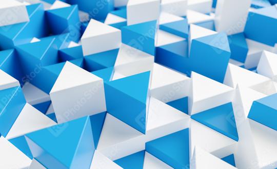 blue and white background with triangles - 3d rendering   : Stock Photo or Stock Video Download rcfotostock photos, images and assets rcfotostock | RC Photo Stock.: