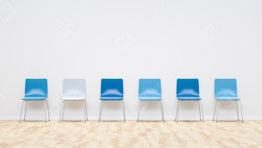 blue chairs in a waiting room, including Copy space - 3D Rendering  : Stock Photo or Stock Video Download rcfotostock photos, images and assets rcfotostock | RC Photo Stock.: