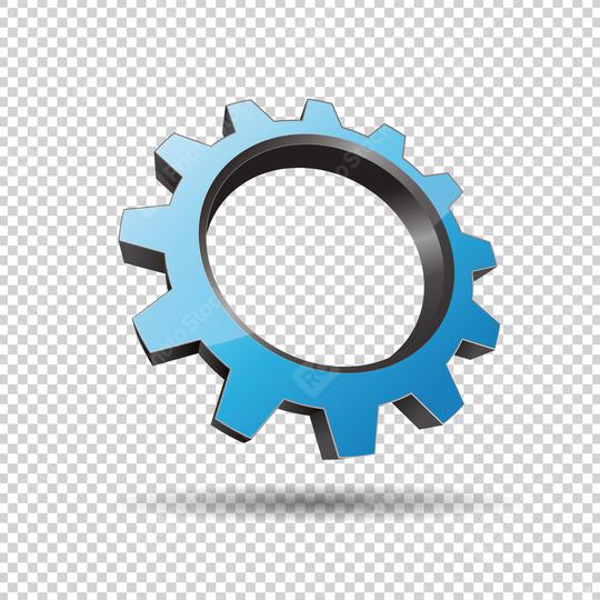 blue gear or cogwheel 3d vector icon as logo formation in silver metalic glossy colors, Corporate design. Vector illustration. Eps 10 vector file.  : Stock Photo or Stock Video Download rcfotostock photos, images and assets rcfotostock | RC Photo Stock.: