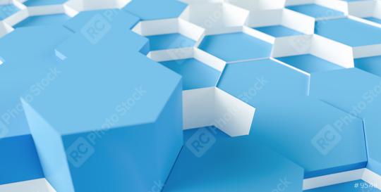 blue Hexagon Background - 3D rendering - Illustration   : Stock Photo or Stock Video Download rcfotostock photos, images and assets rcfotostock | RC Photo Stock.: