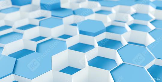 blue Hexagon honeycomb Background - 3D rendering - Illustration   : Stock Photo or Stock Video Download rcfotostock photos, images and assets rcfotostock | RC Photo Stock.: