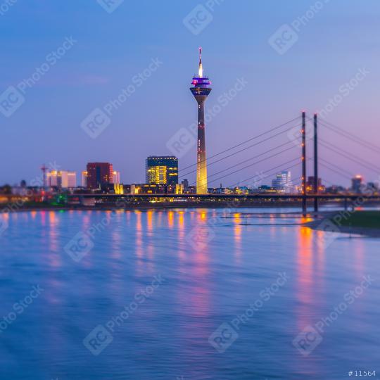 blue hour at Dusseldorf  : Stock Photo or Stock Video Download rcfotostock photos, images and assets rcfotostock | RC Photo Stock.: