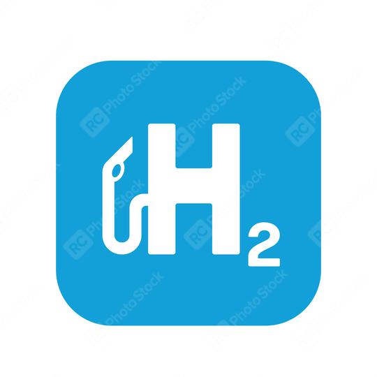 Blue Hydrogen filling H2 Gas Pump station icon. H2 station sign. Vector illustration. Eps 10 vector file.  : Stock Photo or Stock Video Download rcfotostock photos, images and assets rcfotostock | RC Photo Stock.: