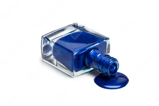 blue nail polish bottle isolated on white  : Stock Photo or Stock Video Download rcfotostock photos, images and assets rcfotostock | RC Photo Stock.: