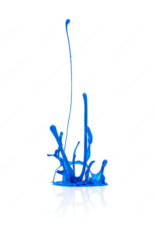 blue paint splash isolated on white  : Stock Photo or Stock Video Download rcfotostock photos, images and assets rcfotostock | RC Photo Stock.: