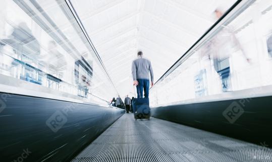 blurred business commuters using staircases on a airport  : Stock Photo or Stock Video Download rcfotostock photos, images and assets rcfotostock | RC Photo Stock.: