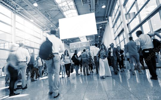 Blurred business people at a trade fair  : Stock Photo or Stock Video Download rcfotostock photos, images and assets rcfotostock | RC Photo Stock.: