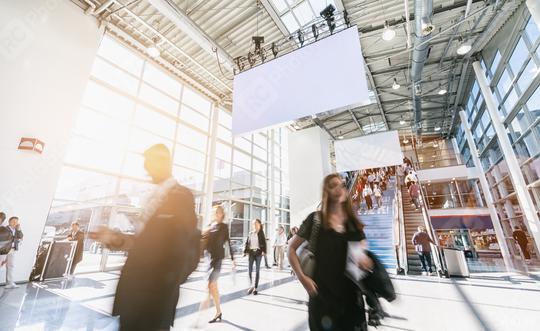 blurred business people at a trade fair, including Copy space  : Stock Photo or Stock Video Download rcfotostock photos, images and assets rcfotostock | RC Photo Stock.: