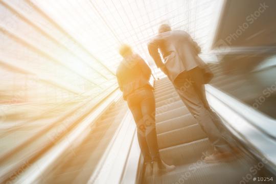 Blurred business people using a skywalk/staircase  : Stock Photo or Stock Video Download rcfotostock photos, images and assets rcfotostock | RC Photo Stock.: