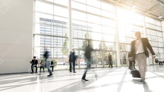 blurred commuters walking at a Exhibition  : Stock Photo or Stock Video Download rcfotostock photos, images and assets rcfotostock | RC Photo Stock.: