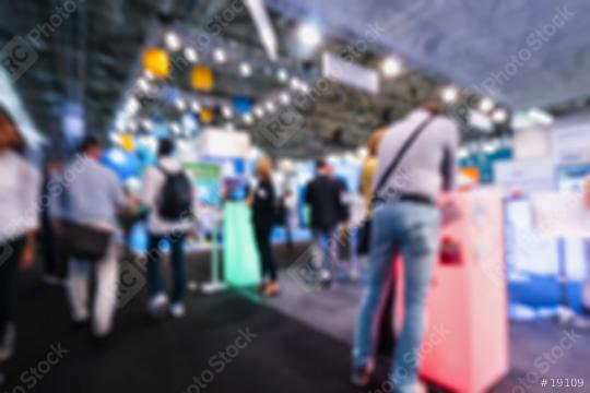 Blurred, defocused background of public event exhibition hall, business trade fair concept  : Stock Photo or Stock Video Download rcfotostock photos, images and assets rcfotostock | RC Photo Stock.: