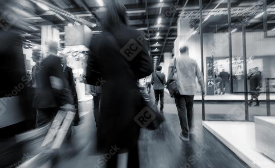 Blurred European Trade Fair visitors  : Stock Photo or Stock Video Download rcfotostock photos, images and assets rcfotostock | RC Photo Stock.: