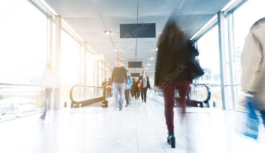 blurred Exhibition visitors in a corridor  : Stock Photo or Stock Video Download rcfotostock photos, images and assets rcfotostock | RC Photo Stock.: