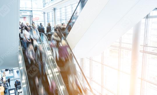 Blurred people at a escalator oin a shopping center  : Stock Photo or Stock Video Download rcfotostock photos, images and assets rcfotostock | RC-Photo-Stock.: