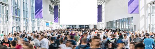 blurred people at a games trade fair hall  : Stock Photo or Stock Video Download rcfotostock photos, images and assets rcfotostock | RC Photo Stock.: