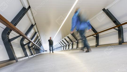 blurred people in a futuristic tunnel  : Stock Photo or Stock Video Download rcfotostock photos, images and assets rcfotostock | RC Photo Stock.:
