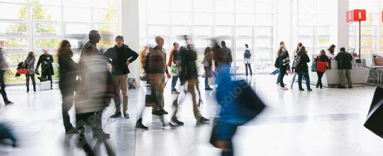 Blurred people in a modern environment on a trade show  : Stock Photo or Stock Video Download rcfotostock photos, images and assets rcfotostock | RC Photo Stock.: