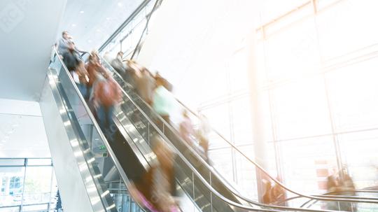Blurred people using a escalators at a shopping center  : Stock Photo or Stock Video Download rcfotostock photos, images and assets rcfotostock | RC Photo Stock.: