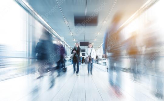 blurred people walking in a modern corridor  : Stock Photo or Stock Video Download rcfotostock photos, images and assets rcfotostock | RC Photo Stock.: