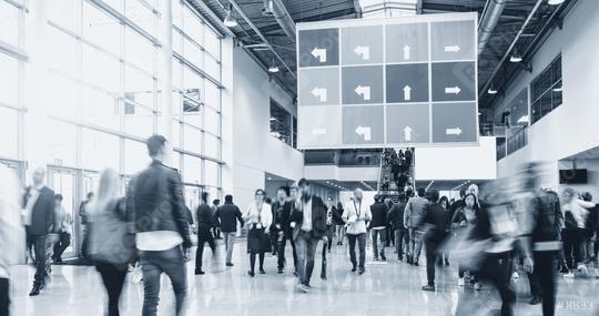 blurred people walking in a modern hall of a trade fair  : Stock Photo or Stock Video Download rcfotostock photos, images and assets rcfotostock | RC Photo Stock.: